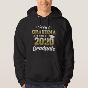 Moletom Avó Orgulhosa de um Graduado da Turma de 2020 Seni