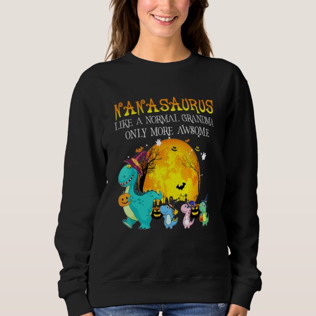 Moletom Avó Personalizada Surus Halloween Dinossauro C (Frente)