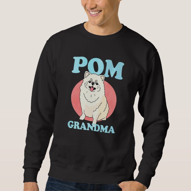 Moletom Avó Pom Dona de Cachorro Pomerânia (Frente)