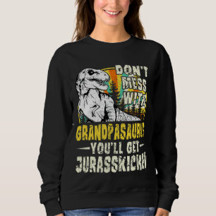 Moletom Avô Rex Saurus Papasaurus Dinossauros Homens F
