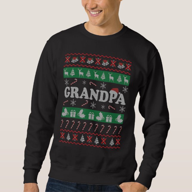 Moletom Avô Sweater Natal S Para Avô (Frente)