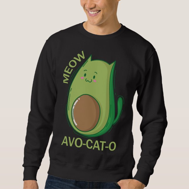 Moletom Avocado Cats Avo - Cat - O (Frente)