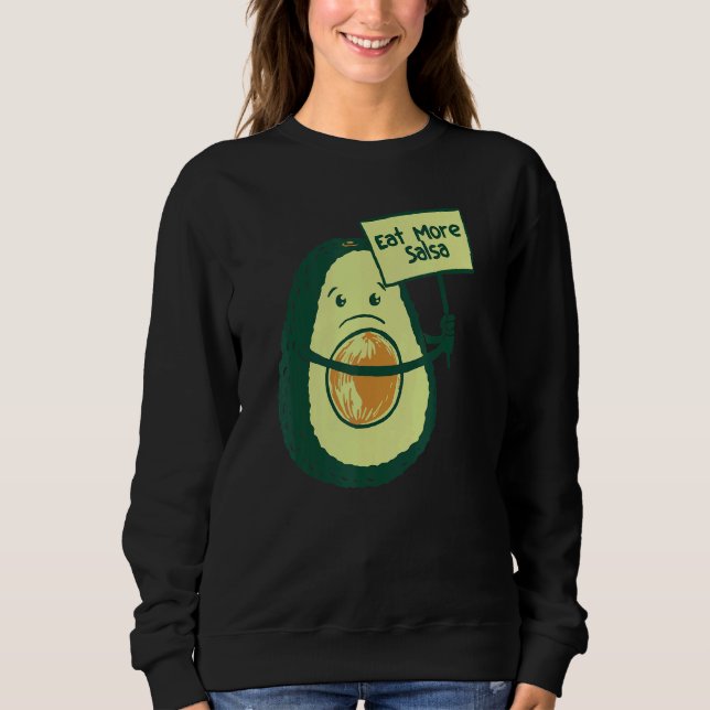 Moletom Avocado Come Mais Salsa Vegan Comidas Mulheres (Frente)
