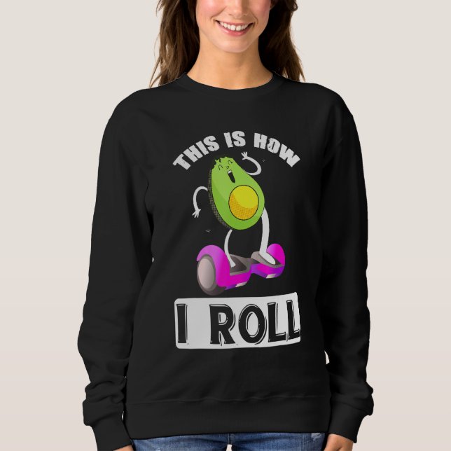 Moletom Avocado Em Um Roda De Skateboar Elétrico (Frente)