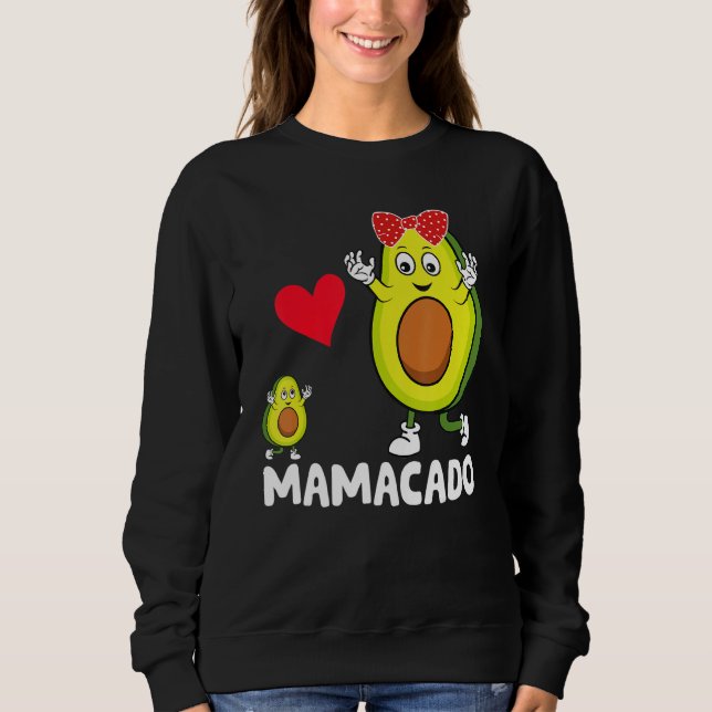 Moletom Avocado Mama Avocado Mãe Mamacado Dia de as mães A (Frente)