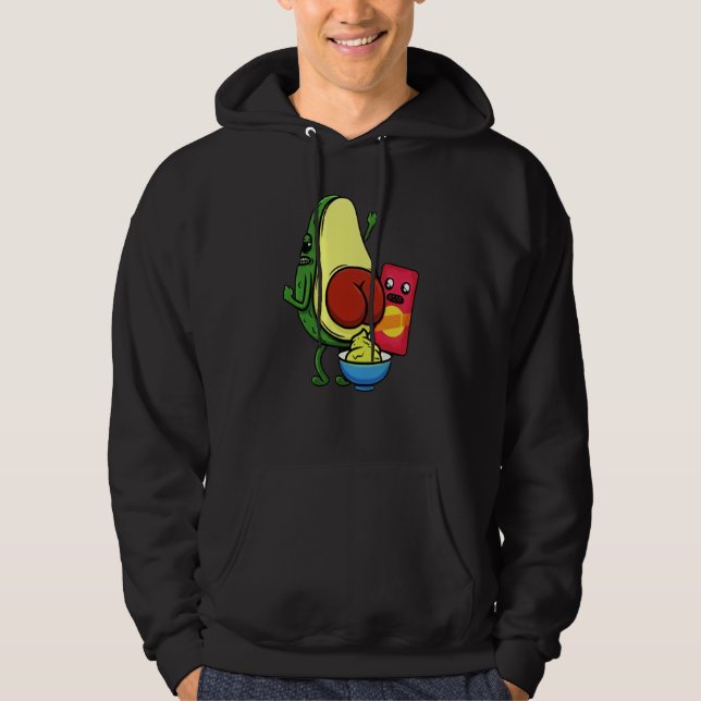 Moletom Avocado Pun Wordplay Healthy Eating Habit Vegan Ve (Frente)