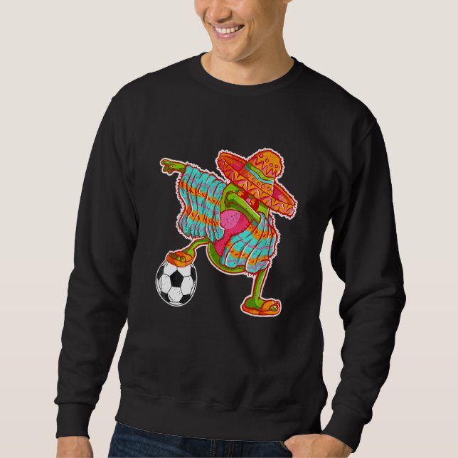 Moletom Avocado Soccer Dabbing Cinco De Mayo Ponch mexican (Frente)