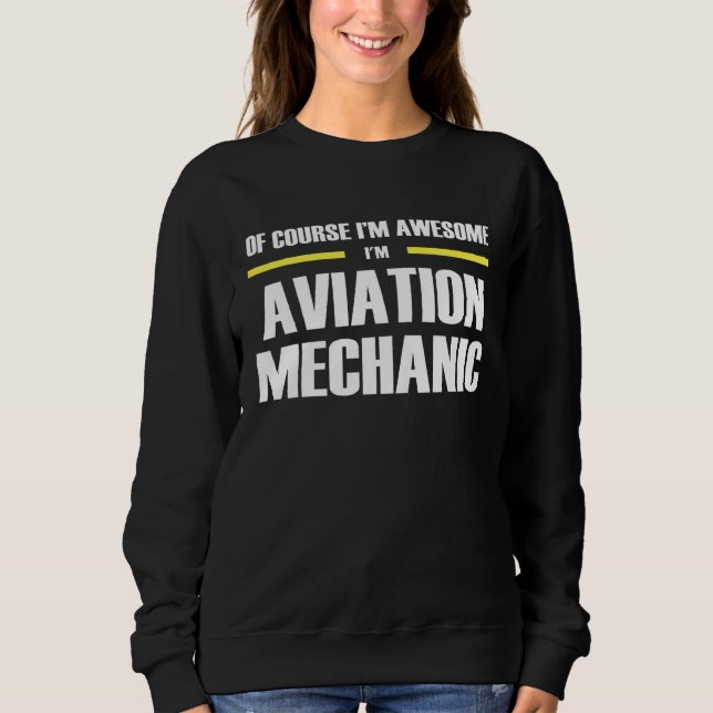 Moletom Awesome Aviation Mechanic (Frente)