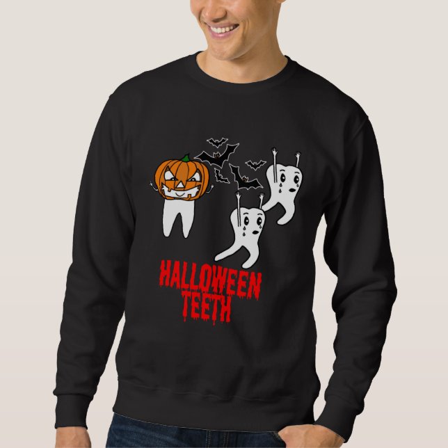 Moletom Awesome Halloween Tooth With Pumpkin For Dental Wo (Frente)