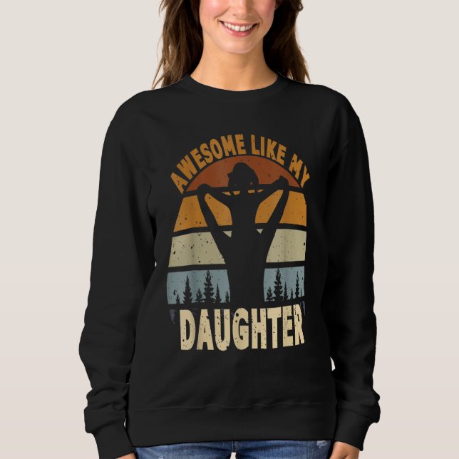 Moletom Awesome Like My Daughter Retro Men Dad Fathers 9 (Frente)