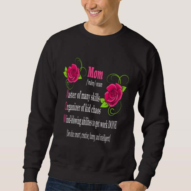 Moletom Awesome Mom Mother Definition  Mother s Day  Happy (Frente)