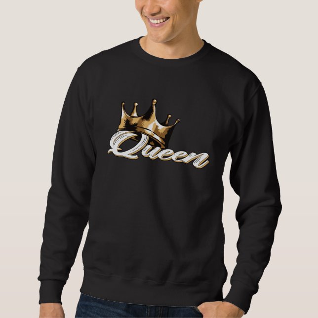 Moletom Awesome Queen Crown Crown me font queen (Frente)