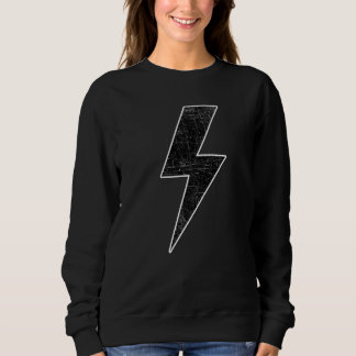 Moletom Awesome Retro Distressed BLACK & WHITE LIGHTNING B