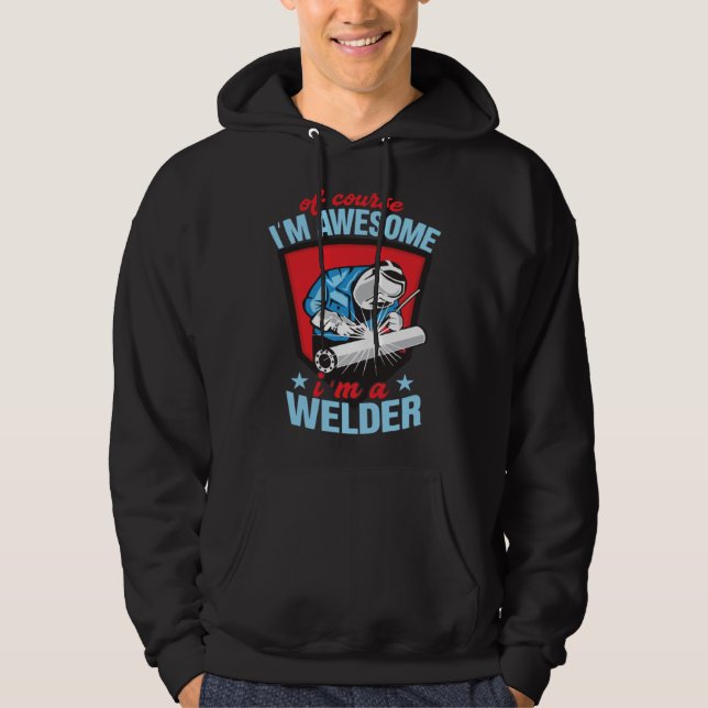 Moletom Awesome Welder Grandpa Welding Apparel (Frente)