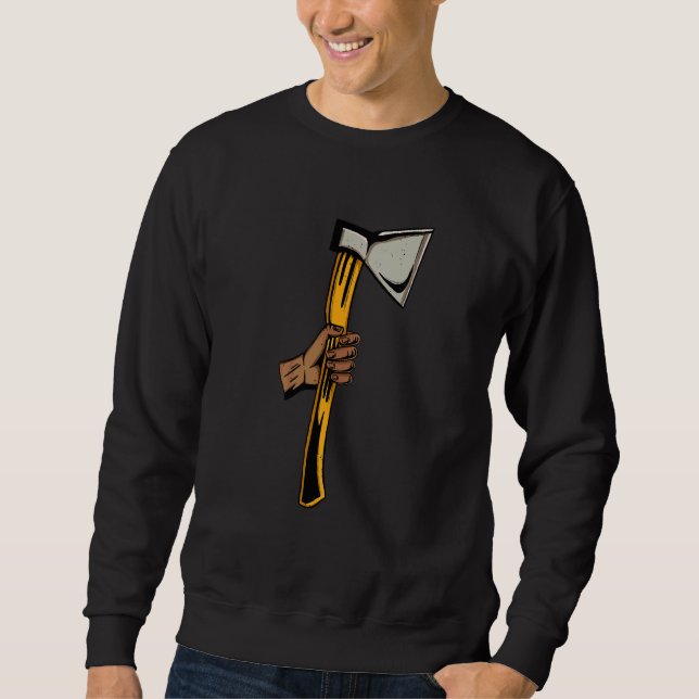 Moletom Ax Thor-Target Hatchet Lumberjack Mão Ax (Frente)