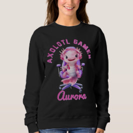 Moletom Axelotl Cozy Gamer Girl Pink Cute Axolotl