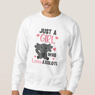 Moletom Axolotl Amém Animais Doce Para Meninas Rosa