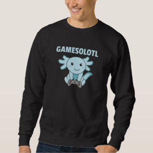 Moletom Axolotl Gamesolotl Cute Animais Para Gamers