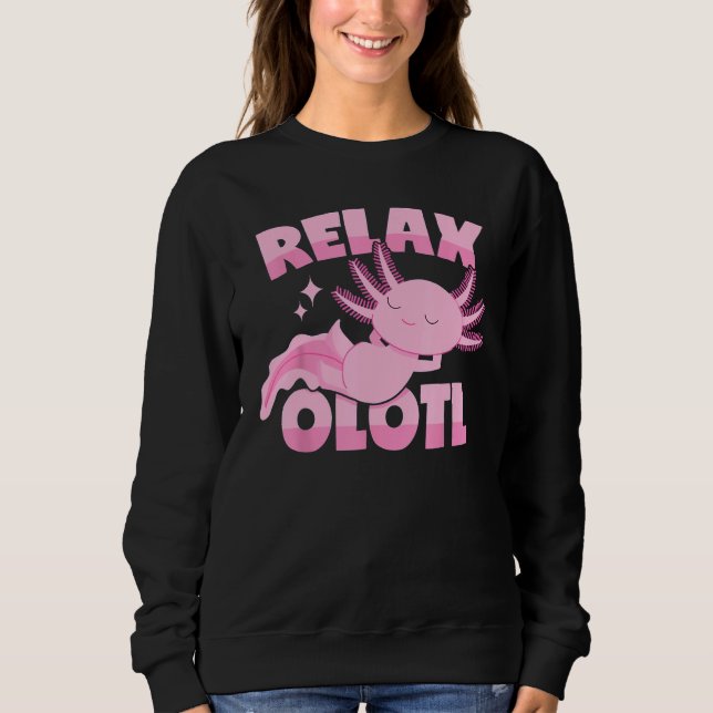 Moletom Axolotl Lover Mexican Salamander Relaxolotl Sleepi (Frente)