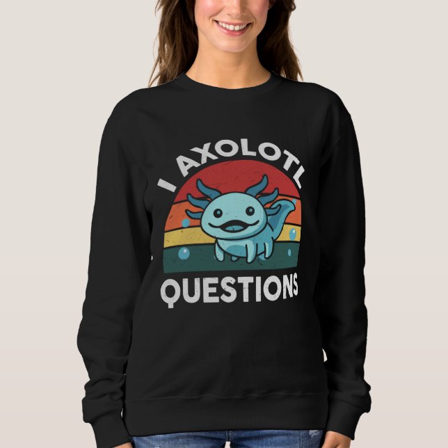 Moletom Axolotl Plush I Axolotl Questions Cute Axolotl  Ki (Frente)