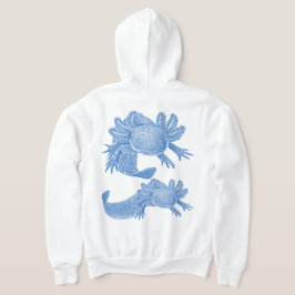 Moletom Axolotl Zip Capuz - AZUL