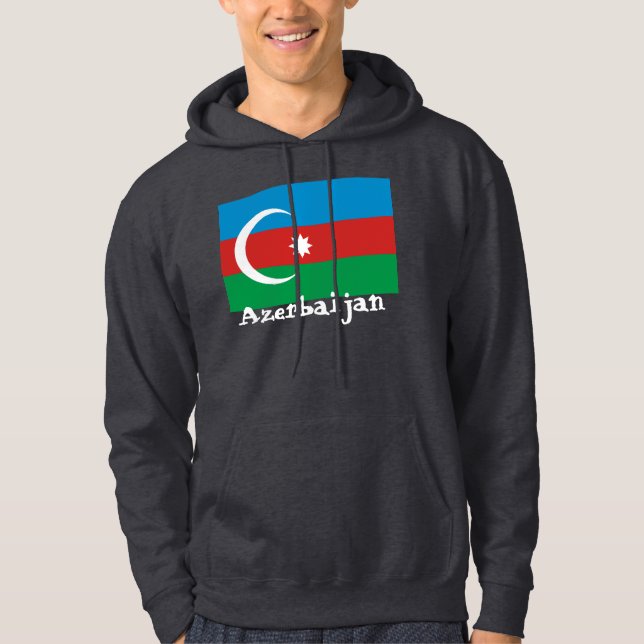 Moletom Azerbaijan com bandeira (Frente)