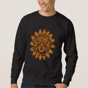 Moletom Aztec Deus Antiquado Mitologia Sagrada Símbolo Tla