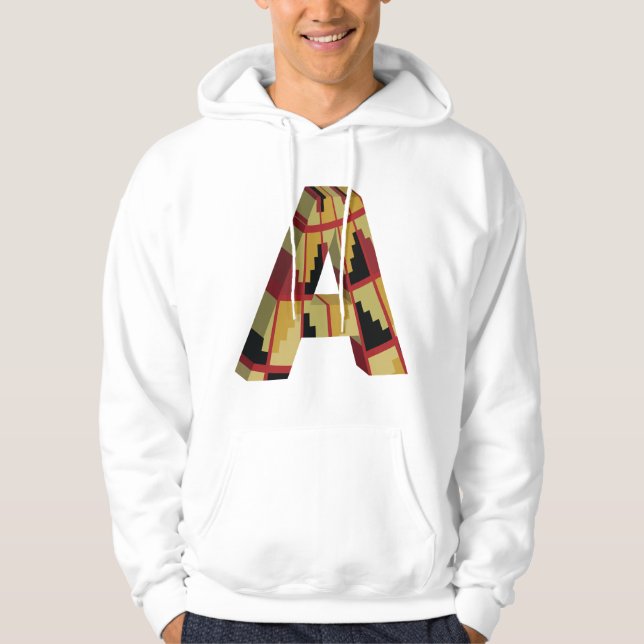 Moletom Aztec Navajo Pattern Letter A (Frente)