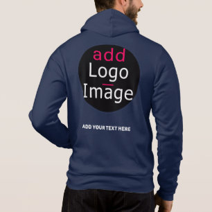 Moletom Azul de marca personalizada de chic profissional m
