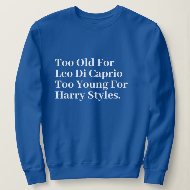 Moletom Azul Mínimo Mínimo Mínimo, Bonito, Na moda, Engraç (Frente do Design)