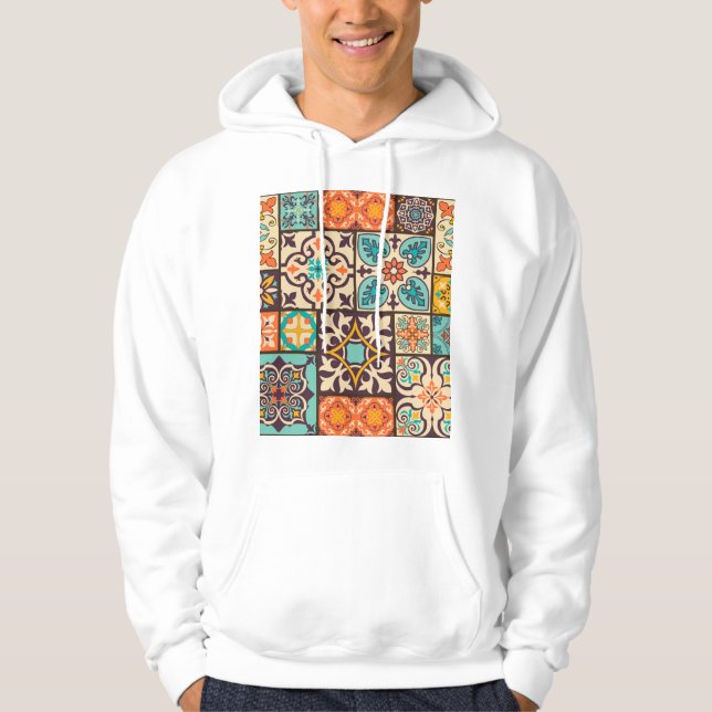 Moletom Azulejo Colorido de Patchwork Islam Motifs (Frente)