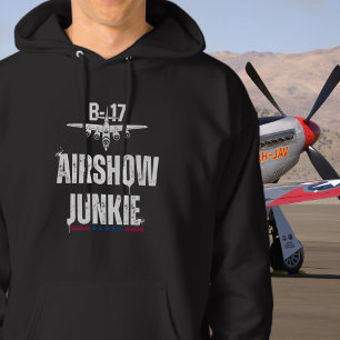 Moletom B-17 Avião Antigo Exposição de Aviação Adicto à Ex
