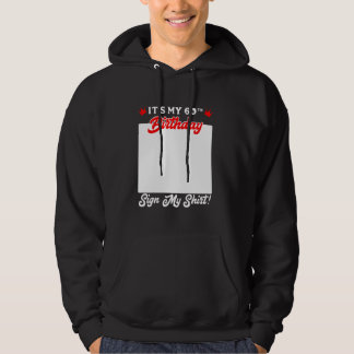 Moletom B-Day É o meu 60º aniversário Sinal de minha assin