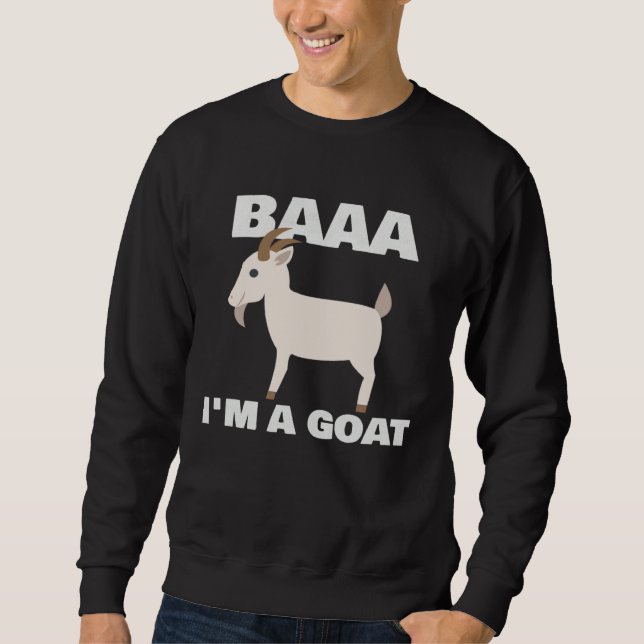 Moletom Baa I m A Goat Costume Animal  Halloween Party Goa (Frente)