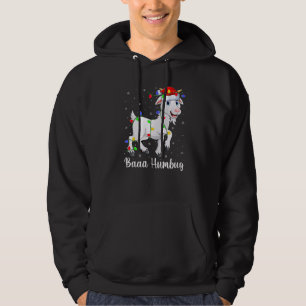 Moletom Baaa Humbug Goat Xmas Lighting Papais noeis Goat C
