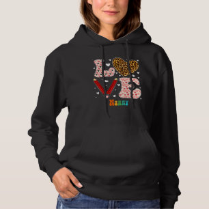Moletom Babá Coração de Amor Xadrez Leopardo Vermelho Dia