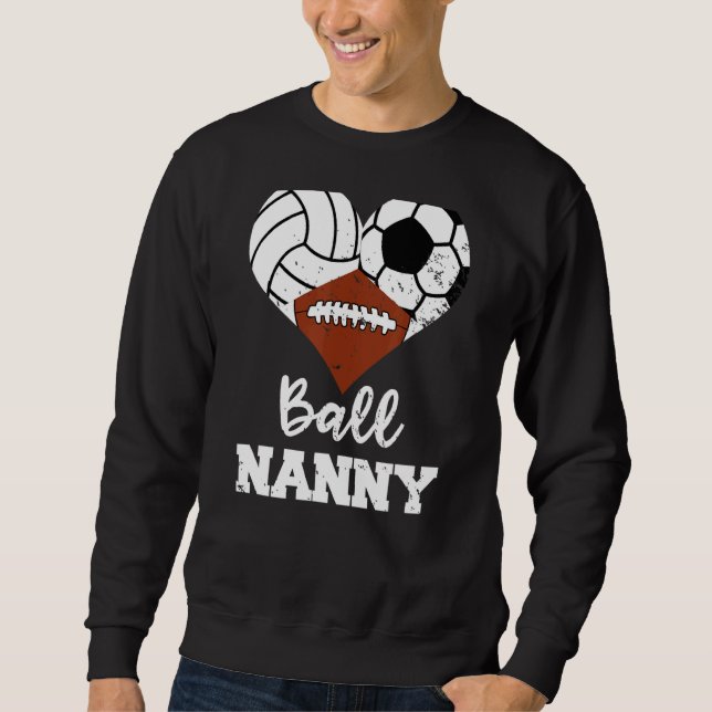 Moletom Babá de futebol de futebol de futebol do Ball Nann (Frente)