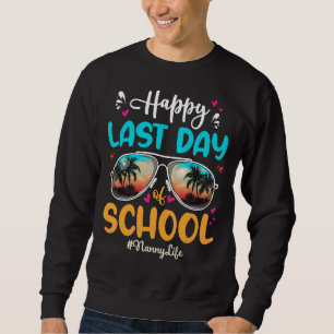 Moletom Babá Feliz Último Dia da Escola Óculos de Sol