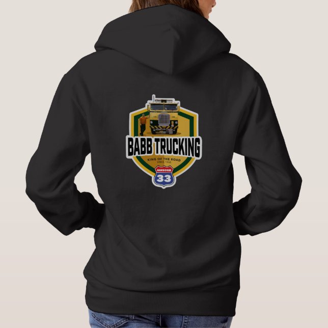 Moletom Babb Trucking Hoodie Design (Verso)