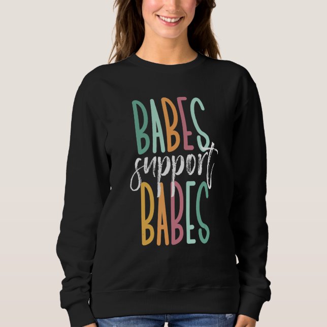 Moletom Babes dão apoio a bebês (Frente)