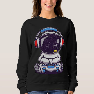 Moletom Baby Astronaut Playing Video Games