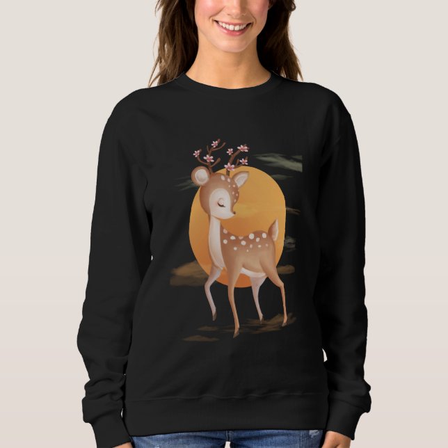 Moletom Baby Deer Adorable Fawns For Youth and Adult (Frente)