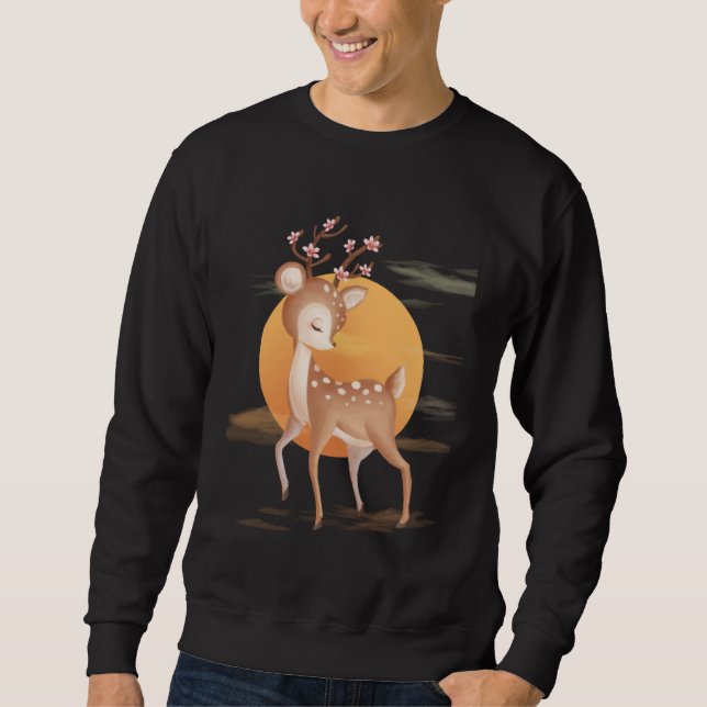 Moletom Baby Deer Adorable Fawns For Youth and Adult (Frente)