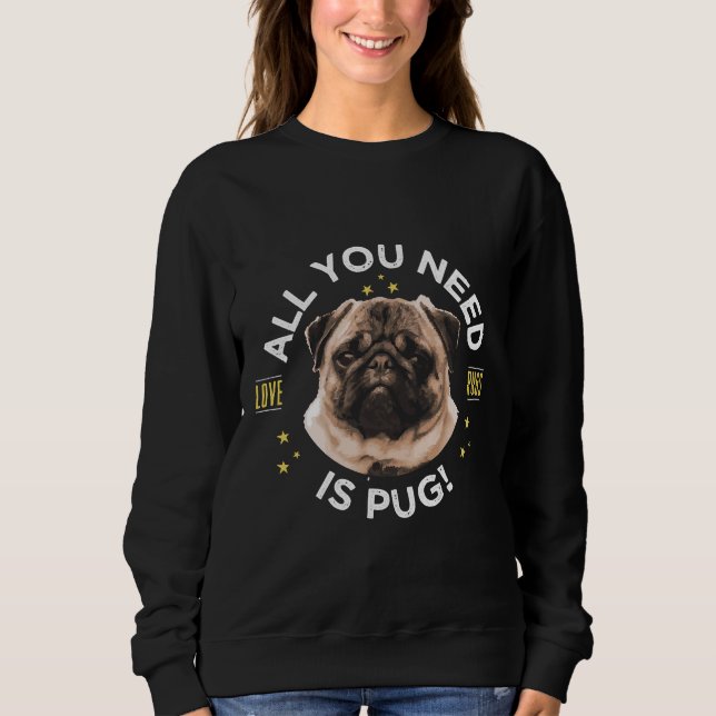 Moletom Baby Pug Classic T-Shirt 185 (Frente)
