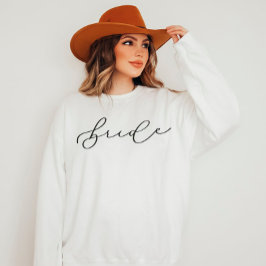 Moletom Bachelorette/Bridal de Script Brito Cute