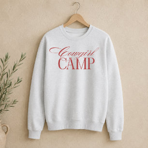 Moletom Bachelorette de Camp Red Cowgirl Personalizada