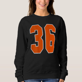 Moletom Back Impressão Orange Sports Block 36 For Sport
