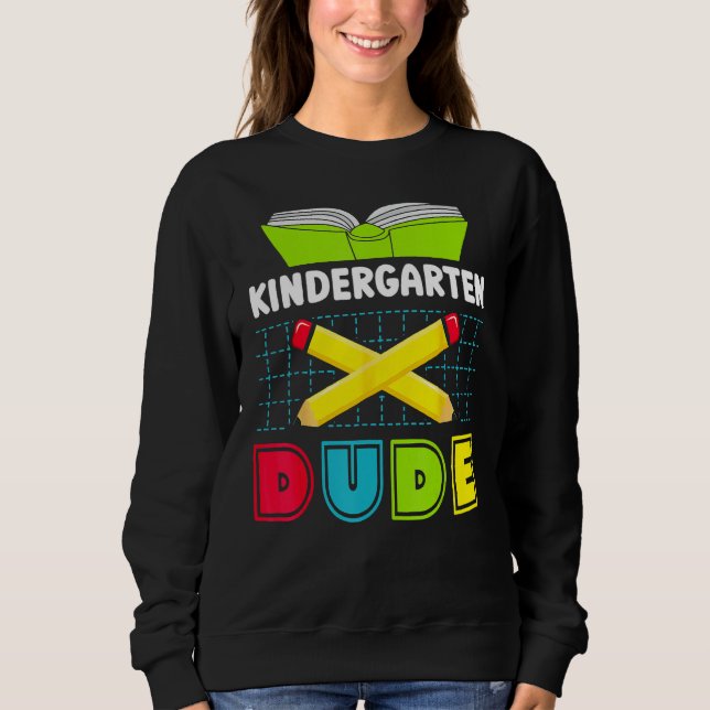 Moletom Back To School Kindergarten Dude Pencil Boys Kids (Frente)