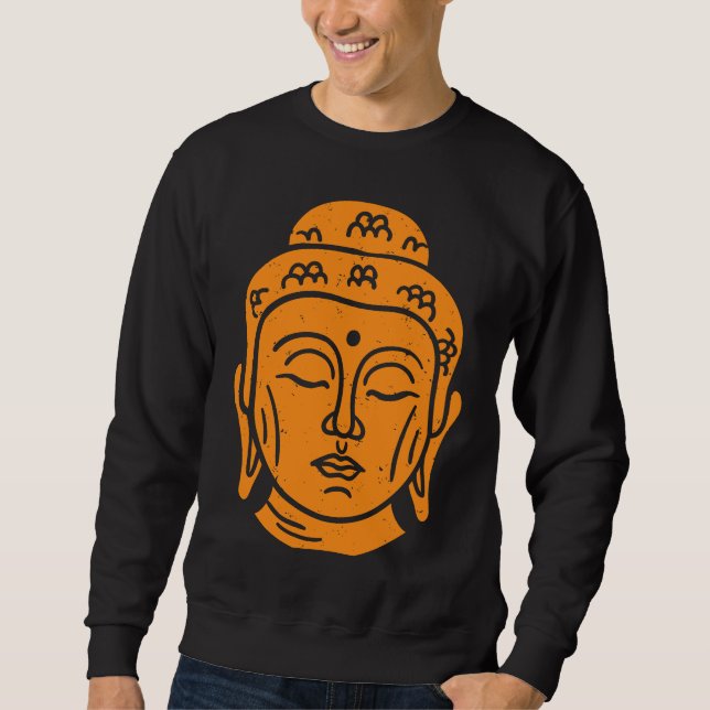 Moletom Backprint Buddha Head Buddhist Wisdom (Frente)