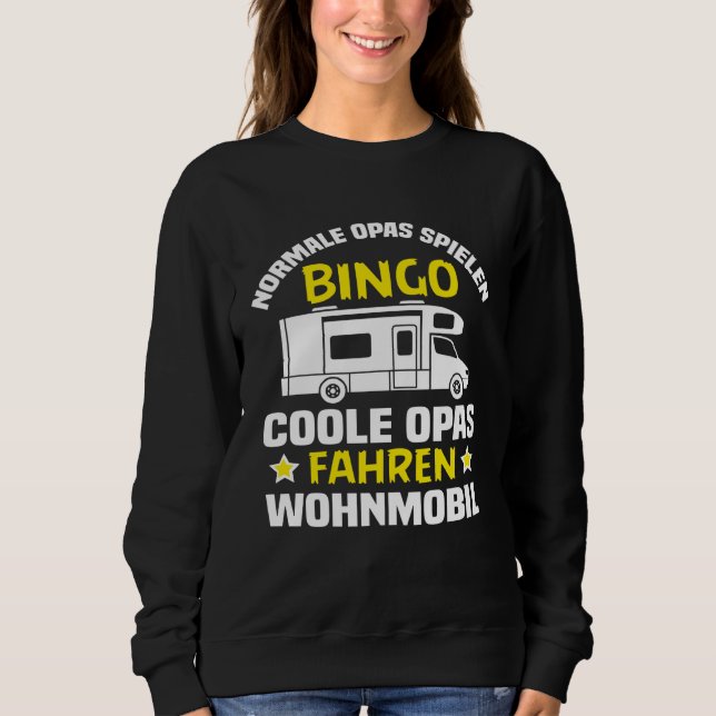 Moletom Backprint grandpas play bingo cool grandpas drivin (Frente)
